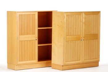 Two cupboards of beech wood (2+2)