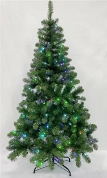 1590 - Kunstigt juletræ. med 390 led lys samt fjernbetjening.