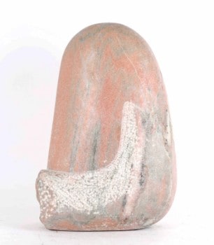 Ubekendt kunstner: Skulptur af rosa granit