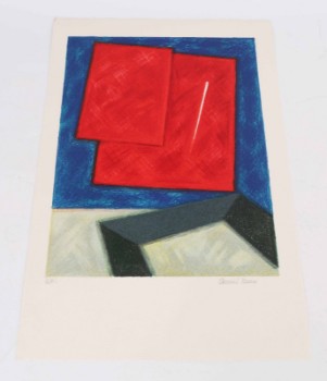 Osmund Hansen (1908-1995): Concrete composition, approx. 1990.