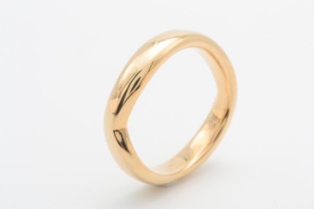 Bræmer Jensen, curved mens ring of 14 kt. gold, size 61