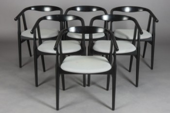 Hans J. Wegner. Six armchairs, model GE525 (6)