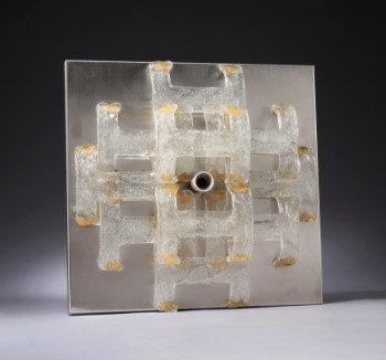 Mazzega. Murano glass wall lamp from the 70s
