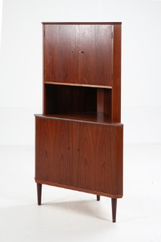 Danish furniture manufacturer. Corner cabinet, rosewood