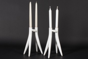 Kartell - Abbracciaio pair of metal candlesticks