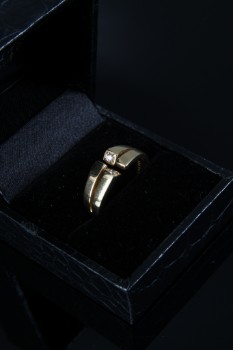 Kranz & Ziegler. Brillant ring af 14 kt. guld