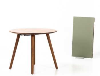 Via Copenhagen. Rundt spisebord, model Eat Round. Incl en tillægsplade. (2)