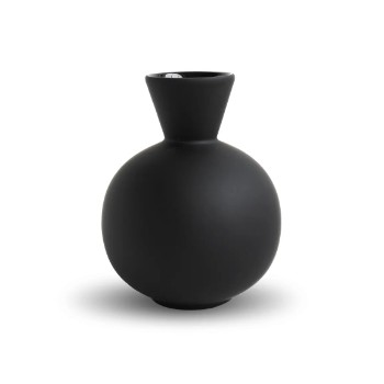 Cooee Design. Trumpet vase, black