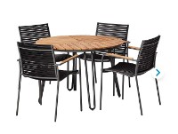 Chinas. Garden table and four garden chairs. Model Houston / Mood (5)
