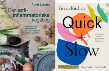 Den anti-inflammatoriske kogebog af Anne Larsen og Green kitchen quick + slow af David Frenkiel, Luise Vindah (2)