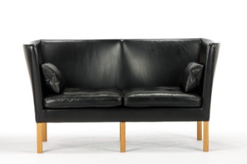 Børge Mogensen. Fritstående to-pers. sofa, model 2214