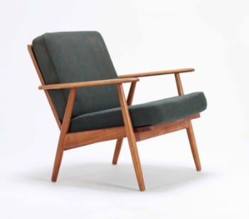 Dansk design: Lænestol af teaktræ, 1950erne