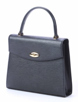 Louis Vuitton. Håndtaske. Model Malesherbes, sort Epi læder