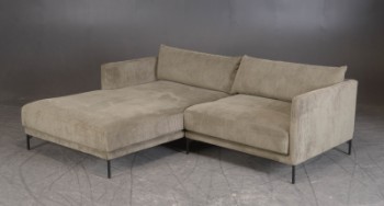 22301307, 22301308 - Tre pers modul sofa med chaiselong. Model Vincent.