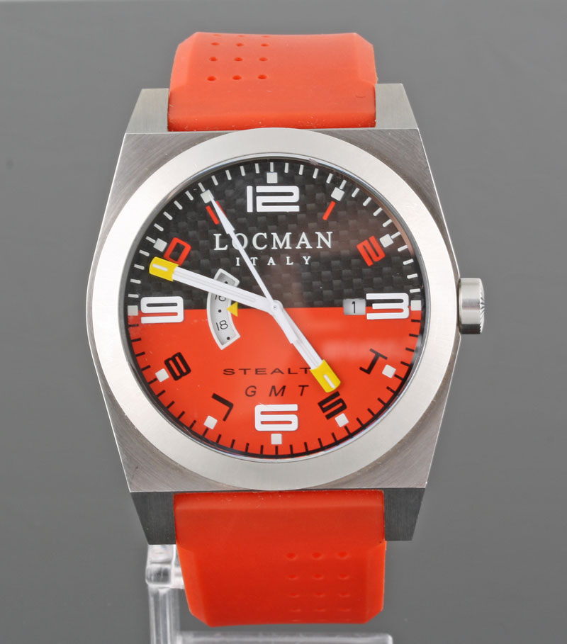 locman italy stealth gmt titanium wristwatch | Auktionshuset.com