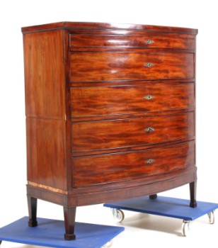 Empire chest of drawers, mahogany