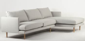 Wendelbo. Sofa med chaiselounge model 056, grå, højrevendt
