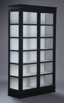 Unknown furniture manufacturer. Display cabinet, black
