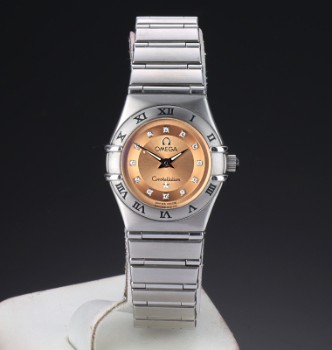 Limited womens wristwatch from Omega, model Constellation Cindy Crawford