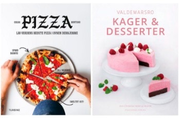 Valdemarsro kager og desserter af Ann-Christine Hellerup Brandt og Pizza - Lav verdens bedste pizza i ovnen derhjemme af Oskar Montano (2)