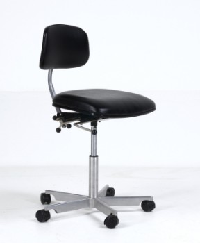 Jorgen Rasmussen. Kevi office chair, black leather