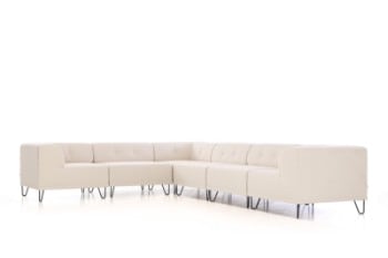 Nomad Dot modular sofa, upholstered with boucle - White (6)