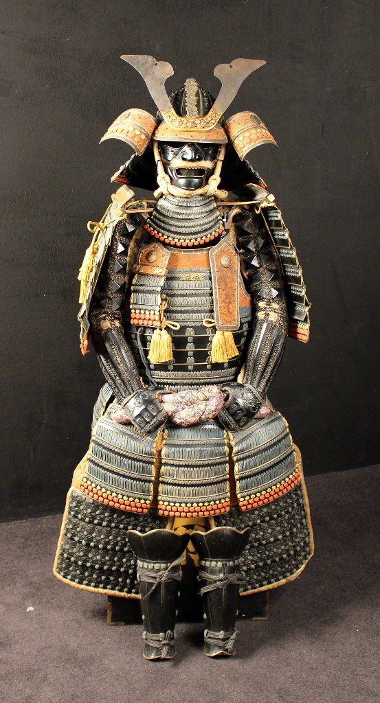 Samurai armour: Gendai Kuro Gusoku Zaboshi Daimyo Ikeda Terumasa O ...