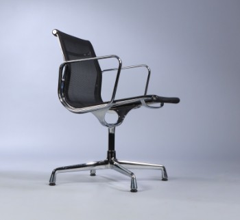 Charles Eames. Armchair, model EA-108 in black net fabric,