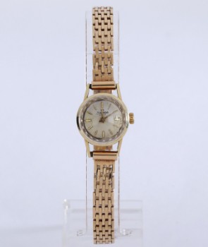 Silvana. Vintage ladies watch in 14 kt. gold with brick bracelet, approx. The 1960s