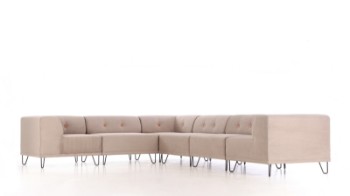 Nomad Dot modular sofa, upholstered in wide velvet, mocca (6)