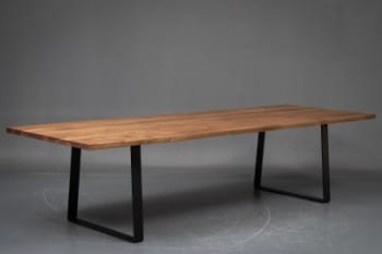 PremiumOak. Usamlet Dansk produceret plankebord af massivt Dark Brown olieret 180 cm.